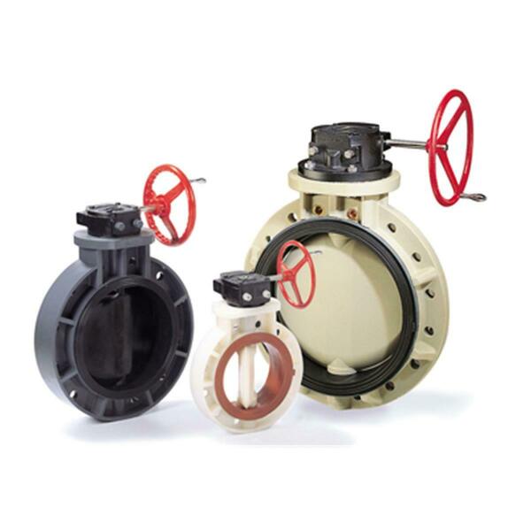 American Valve P21 16 6 in. PVC EPDM Liner Butterfly Valve P21 16&quot;